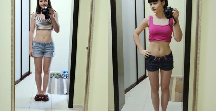 před a po hubnutí na vaší oblíbené dietě foto 2
